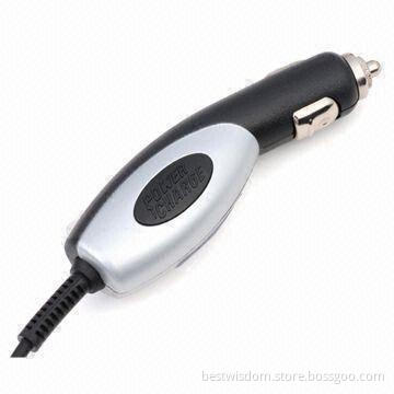 Car Charger, 4.2V to 9V DC Output Voltages, 500mA to 800mA Charging Rates